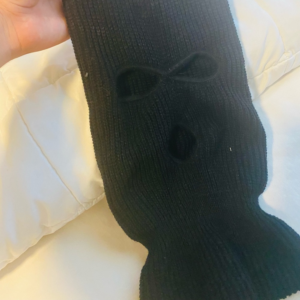 Black Full Face 3 hole Ski Mask
